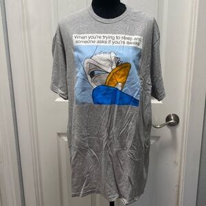 Men’s XL Grey Disney Donald Duck T-shirt